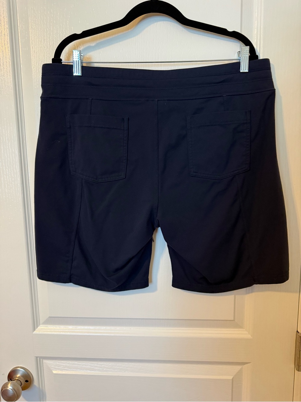 Athleta Navy Performance Drawstring Shorts - Picture 2 of 3